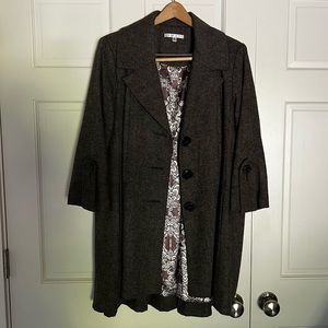 Ladies Cabi houndstooth overcoat